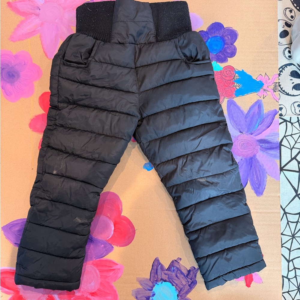 SOLD ELSEWHERE -  Black Puffer Pants